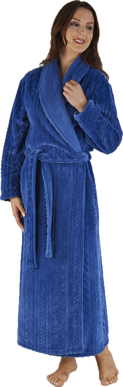 full length fleece dressing gown.